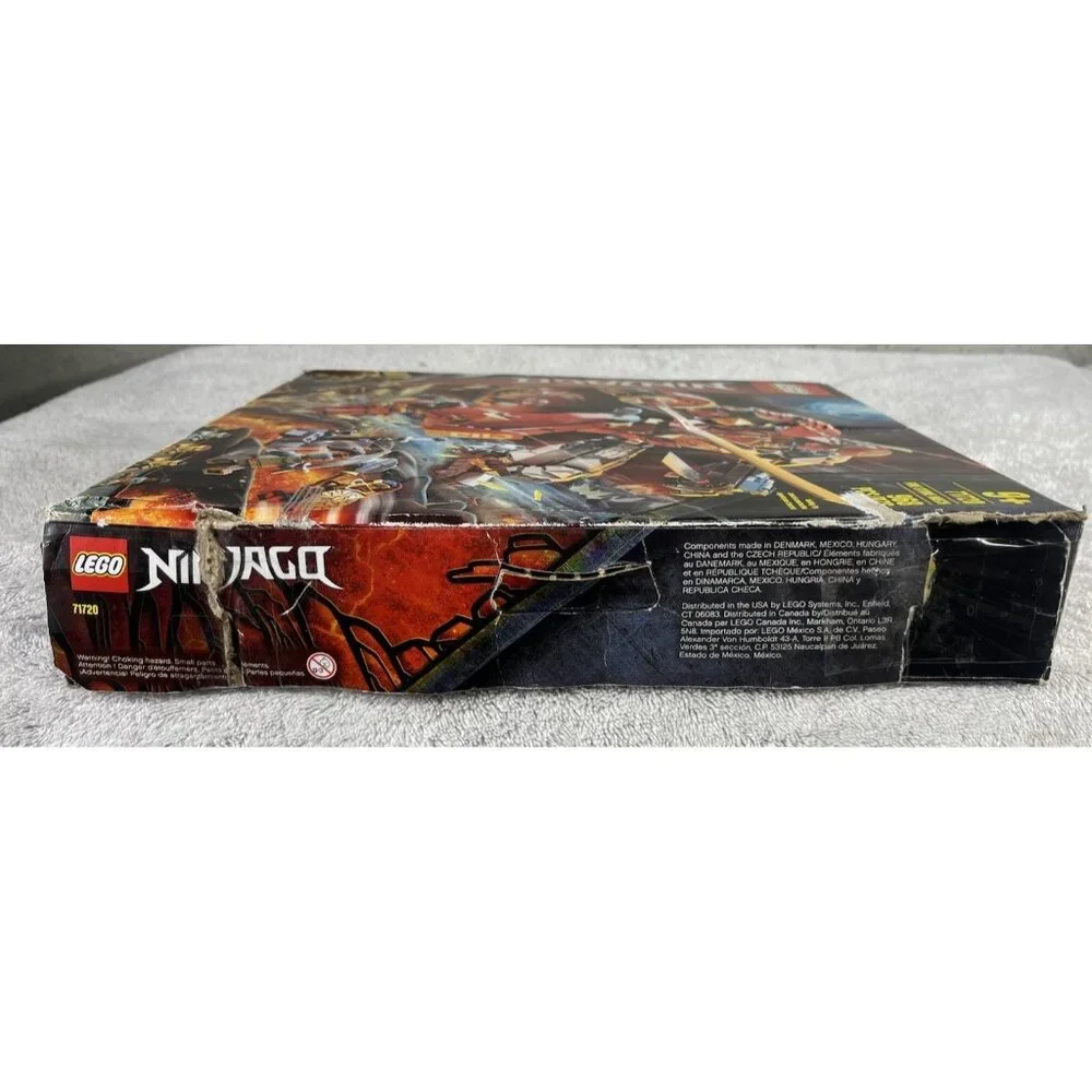 Lego Ninjago Fire Stone Mech 71720 w/ Box & Manual | Used Condition/ Incomplete